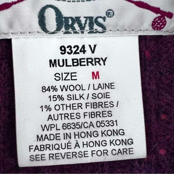Vintage Orvis Wool and Silk Novelty Sheep Sweater size M - Picture 8 of 14